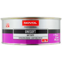 Шпатлевка NOVOL UNISOFT наполнительная среднезернистая универсальная мягкая (1кг) фото 1