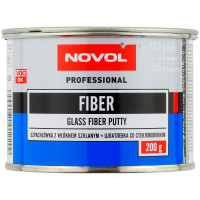 Шпатлевка NOVOL FIBER наполнительная со стекловолокном (0,2кг) фото 1