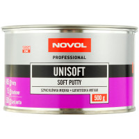 Шпатлевка NOVOL UNISOFT наполнительная среднезернистая универсальная мягкая (0,5кг) фото 1