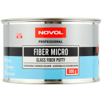 Шпатлевка NOVOL FIBER MICRO наполнительная со стекловолокном (0,5кг) фото 1