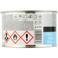 Шпатлевка NOVOL FIBER MICRO наполнительная со стекловолокном (0,5кг) фото 1