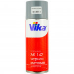 Аэрозоль эмаль VIKA АК-142 акриловая быстросохнущая черная матовая (400мл)