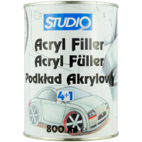 Грунт-наполнитель 2К NOVOL STUDIO HS 4+1 (0,8л) СЕРЫЙ фото 1