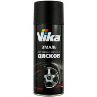Аэрозоль VIKA эмаль для дисков ЧЕРНЫЙ (520мл) фото 1