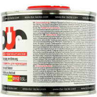 Разбавитель для переходов DUR (0,5л) D112 фото 1