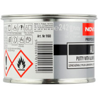 Шпатлевка NOVOL ALU наполнительная с алюминием (0,25кг) фото 1