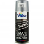 Аэрозоль VIKA эмаль декоративная универсальная SILVER/СЕРЕБРО (520мл)