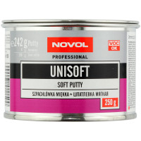 Шпатлевка NOVOL UNISOFT наполнительная среднезернистая универсальная мягкая (0,25кг) фото 1