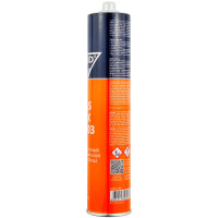 Клей для вклейки стекол SOLID GLAS FLEX PU 203, 3 часа, полиуретановый картридж (310 мл) ЧЕРНЫЙ фото 1
