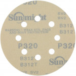 Абразивный круг на липучке SUNMIGHT GOLD B312T (125 мм; 8 отв; Р320; золотой) 58114