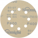 Абразивный круг на липучке SUNMIGHT GOLD B312T (125 мм; 8 отв; Р400; золотой) 58116