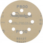 Абразивный круг на липучке SUNMIGHT GOLD B312T+ (125 мм; 8 отв; Р800; золотой) 58119