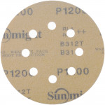 Абразивный круг на липучке SUNMIGHT GOLD B312T+ (125 мм; 8 отв; Р1200; золотой) 58121