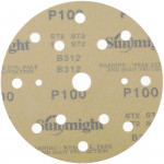 Абразивный круг на липучке SUNMIGHT GOLD B312 (150 мм; 15 отв; Р100; золотой) 44307