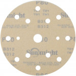 Абразивный круг на липучке SUNMIGHT GOLD B312 (150 мм; 15 отв; Р80; золотой) 44306