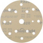 Абразивный круг на липучке SUNMIGHT GOLD B312T (150 мм; 15 отв; Р320; золотой) 44314
