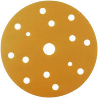 Абразивный круг на липучке SUNMIGHT GOLD B312T (150 мм; 15 отв; Р500; золотой) 44317 фото 1