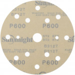 Абразивный круг на липучке SUNMIGHT GOLD B312T (150 мм; 15 отв; Р600; золотой) 44318