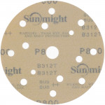 Абразивный круг на липучке SUNMIGHT GOLD B312T+ (150 мм; 15 отв; Р800; золотой) 44319