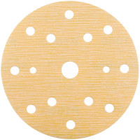 Абразивный круг на липучке SUNMIGHT GOLD B312T+ (150 мм; 15 отв; Р1000; золотой) 44320 фото 1