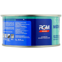 Шпатлевка RGM REFINISH MICROFIBER наполнительная полиэфирная с микростекловолокном (0,5кг) фото 1