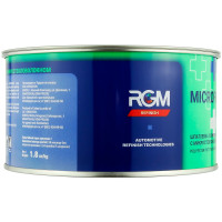 Шпатлевка RGM REFINISH MICROFIBER наполнительная полиэфирная с микростекловолокном (1,8кг) фото 1