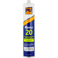 Клей для вклейки стекол PUSTAR RENZ 20, 3 часа, полиуретановый картридж (310 мл) ЧЕРНЫЙ фото 1