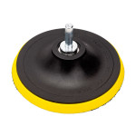 Оправка-липучка М14 D125 х 15мм Колир КР-99125 ЖЕЛТАЯ + адаптер под дрель (для полировки)