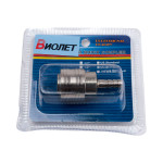 Быстросъемный штекер, б/с разъем VOYLET рапид (мама) елочка 10 мм ESH20/10