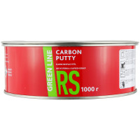 Шпатлевка GREEN LINE CARBON PUTTY наполнительная усиленная углеволокном, карбон (1кг) фото 1