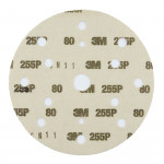 Абразивный круг на липучке 3М 255P+ Hookit (150 мм; 15 отв; Р80; золотой)