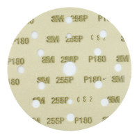 Абразивный круг на липучке 3М 255P+ Hookit (150 мм; 15 отв; Р180; золотой) фото 1