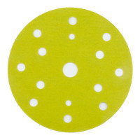 Абразивный круг на липучке 3М 255P+ Hookit (150 мм; 15 отв; Р180; золотой) фото 1