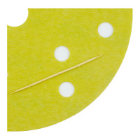 Абразивный круг на липучке 3М 255P+ Hookit (150 мм; 15 отв; Р320; золотой) фото 1