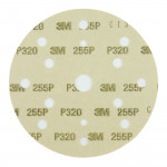 Абразивный круг на липучке 3М 255P+ Hookit (150 мм; 15 отв; Р320; золотой)