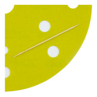 Абразивный круг на липучке 3М 255P+ Hookit (150 мм; 15 отв; Р360; золотой) фото 1