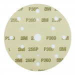 Абразивный круг на липучке 3М 255P+ Hookit (150 мм; 15 отв; Р360; золотой)