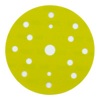 Абразивный круг на липучке 3М 255P+ Hookit (150 мм; 15 отв; Р400; золотой) фото 1